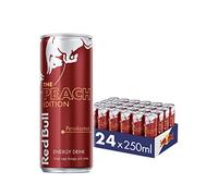 Red Bull Energy Drink Monouso (Peach Edition Pesca con 6,00 pegni, 24 x 250 ml), 80,0 milligrams