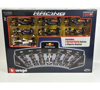 Red Bull Formula 1 Set Di 7 Auto con Display Stand 1:43 Scala Bburago 38168