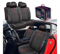 Set Coprisedile Powerbar II Nero/Rosso RED BULL