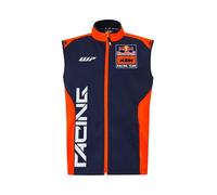 Red Bull - Gilet Replica Team KTM - Merchandising Ufficiale, Antivento, Idrorepellente - Uomo - Taglia S - Blu/Arancione