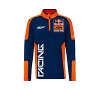 Red Bull - KTM Replica Team Half Zip Sweater - Uomo - Merchandising Ufficiale, Design Dinamico da Gara, Materiale Traspirante - Taglia S - Blu/Arancione