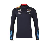 Red Bull Oracle Racing - Felpa Replica Half-Zip - Loghi di Trasferimento Termico, Design ORBR 20 - Unisex - Taglia L - Blu/Rosso