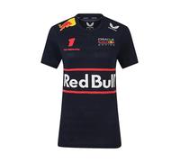 Red Bull Racing F1 - Maglietta da Donna, Ufficiale Max Verstappen Driver Edition, Night Sky Blue (UK, Numeric, 16, Regular, Navy)