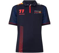 Red Bull Racing F1 Team Sergio Perez 11 Formula Polo per Bambini Formula Ufficiale 1 - Blu - 8 Anni