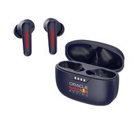 Red Bull Racing RB-EB100E - Auricolari wireless con driver da 13 mm, custodia di ricarica USB-C, durata 5-6 ore, scatola di ricarica da 300 mAh, batteria da 35 mAh, portata 10 m
