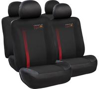 Set Coprisedile 10 Pz Powerbar Nero/Rosso confortevole e resistente, facile e ve
