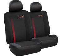 Set Coprisedile 6 Pz Powerbar Nero/Rosso confortevole e resistente, facile e vel