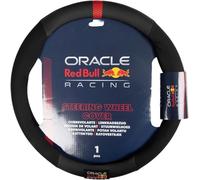 Coprivolante per auto Powerbar Nero/Rosso antiscivolo diametro 38 cm