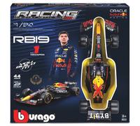 Bburago - Model Kit Red Bull RB19 (2023) Verstappen Scala 1:24, Kit di Montaggio con 44 Pezzi, Replica Dettagliata Auto F1