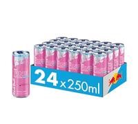 Red Bull Rosa Energy Drink Edizione Primaverile (senza zucchero) - Confezione da 24 lattine - Bevanda al gusto di frutti di bosco, monouso (24 x 250 ml)