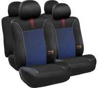 Set Coprisedile 10 Pz Blended Lines Nero/Rosso confortevole e resistente, facile