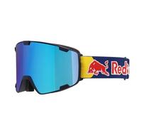 Red Bull Spect Eyewear - Maschera da sci - Park Dark Blue - Brown With Gold Mirror in Pelle - Blu navy Blu navy