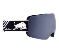 Red Bull Spect Eyewear CHUTE-02 - Occhiali da sci da uomo, colore nero/fumo con specchio argentato, taglia L