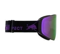 Red Bull Spect Eyewear JAMM-13PU2 Occhiali da sci unisex nero arancione con specchio viola - Magnetron sistema di sgancio rapido + 2 lenti - montatura in TPU OTG sopra occhiali, design retrò - Snow