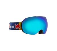 Red Bull Spect Eyewear - Maschera da sci - Bent Blue - Smoke With Blue Mirror in Pelle - Blu navy Blu navy