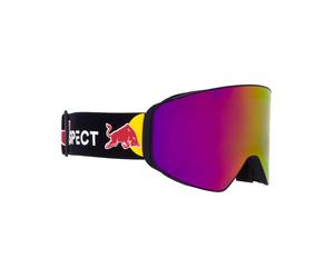Red Bull Spect Eyewear - Maschera da sci - Jam Matt Black / Purple with Burgundy Mirror - Nero