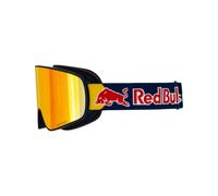Red Bull Spect Eyewear - Maschera da sci - Rush Blue - Orange With Red Mirror in Pelle - Blu navy