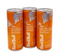 Red Bull Summer Edition Albicocca - Fragola 3 x 250ml Lattine di Energia Bevanda