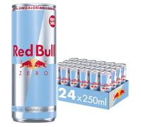 Red Bull Zero, Bevanda Energetica, Senza Zucchero - 24 Lattine 250ml (Totale 6000ml)