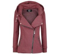 RED by EMP Donna Giacca Rossa con Cappuccio e Colletto
