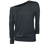 RED by EMP Donna Maglia Nera a Maniche Lunghe 5XL