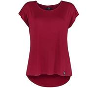 RED by EMP Donna Maglietta Rossa Basic Taglio Comodo L