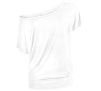 RED by EMP Donna T-Shirt Bianca Taglio Comodo 4XL