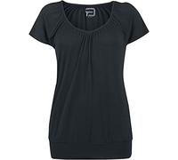RED by EMP Donna T-Shirt Nera con Polsini L