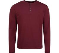 RED by EMP Uomo Camicia Rossa a Maniche Lunghe con abbottonatura