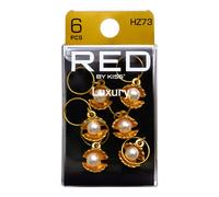 RED by Kiss Gioielli per Dreadlock, Ciondoli per Trecce, Fermagli per Capelli da Donna, Ciondoli per Capelli da Intrecciare, Decorazione con Clip