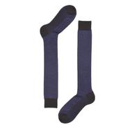 Red CALZA LUNGA UOMO IN LANA CHEVRON H2DRY TG 40-45 NERO/INDAGO ART.63474G