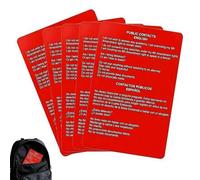 Red Card Contatti pubblici e residenziali, inglese e spagnolo, Know Your Rights Card, Diritti di cittadinanza statunitense, cittadini e non cittadini su come affermare il diritto, Tarjeta roja para