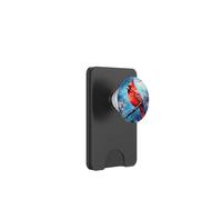 Red Cardinal Bird Blue Starry Night Pink Floral Sky Flower PopSockets PopWallet per MagSafe