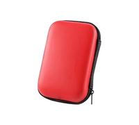 (Red) Carrying Case for Digital Portable External Hard .5 Inch HDD EVA Shockproof