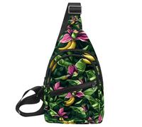 Red Cherries (4) Sling Zaino Borsa, Multicolore 03, 11.8x7x1.5in/30x18x4cm