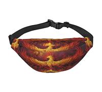 Red Cherries - Marsupio da viaggio e corsa, grande, alla moda, carino, per sport all'aria aperta, Fantasy Phoenix, Taglia unica