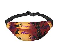 Red Cherries - Marsupio da viaggio e corsa, grande, alla moda, carino, per sport all'aria aperta, Happy Halloween., Taglia unica