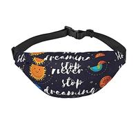 Red Cherries - Marsupio da viaggio e corsa, grande, alla moda, carino, per sport all'aria aperta, Pianeta carino, Taglia unica
