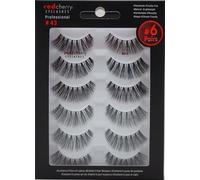 Red Cherry Capelli Umani Ciglia False Ciglia Fake Eye Lashes #43 Stevl Confezione da 6 1 Conteggio (confezione da 6) Rosso