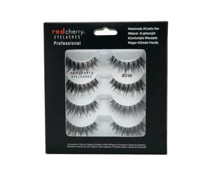 Red Cherry Eyelashes #DW - 4 paia Multipack Professional