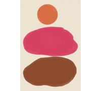 Red Clay - Balance Stones - 6x9” Lined Journal | Cream Paper: A centered space for grounding, structure, and creative stillness.