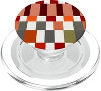 Red Color Block Checkered Checker Abstract Checkerboard PopSockets PopGrip per MagSafe