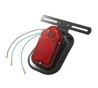 Red Cross Tail Light License Plate Motorcycle Motorbike Universal A-Pro Black