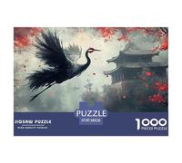 Red Crowned Crane 1000 Pieces Jigsaw Puzzles For Adults Family Challenge Toys Stress Relieving Entertainment Exercise The Memory of The Brain for The Whole Family, Gifts for Women, Gifts for Men 38x2