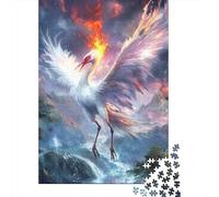 Red-crowned Crane Jigsaw Puzzle Impossible 1000 Pezzi Decorazione Per La Casa. Rilassamento E Intelligence Per Adulti E Ragazzi Da 14 Anni 1000pcs (75x50cm)