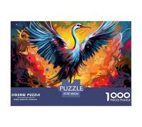 Red-crowned Crane Jigsaw Puzzle Impossible 1000Pcs Decorazione Per La Casa. Giochi Rilassamento E Intelligence Per Adulti E Ragazzi Da 14 Anni 38x26cm/1000pcs