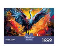 Red-crowned Crane Puzzle Da 1000 Pezzi Per Adulti E Bambini Dai 12 Anni in Su Animal Multicolore Immagine Dipinta Educativi Idea Regalo Uomo E Donna 70x50cm/1000pcs