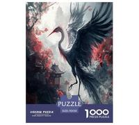 Red-crowned Crane Puzzle Impossible 1000 Pezzi Decorazione Per La Casa. Rilassamento E Intelligence Per Adulti E Ragazzi Da 14 Anni 70x50cm/1000pcs