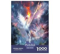 Red-crowned Crane Puzzle Impossible 1000Pcs Decorazione Per La Casa. Giochi Rilassamento E Intelligence Per Adulti E Bambini Da 12 Anni 70x50cm/1000pcs