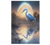Red-crowned Crane Puzzle Per Adulti 1000 Pezzi Difficile Puzzles in Legno Impegnativo Gioco Preciso A Incastro Gioco Educativo Sfida Giocattolo 78×53cm